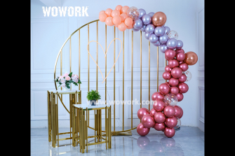 Wedding Backdrops-gold mesh